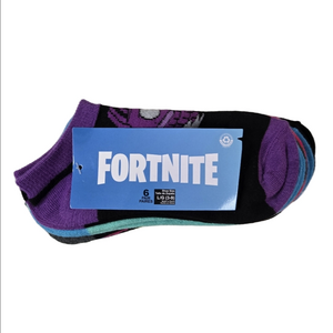 🆓️ W/ $75 Purchase! Epic Games FORTNITE Kids Ankle Socks, Youth Size L ~ NWT